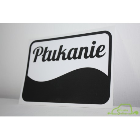 Naklejka Hustla Online Świat Kosmetyków - Płukanie 15,5x11cm