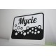 Naklejka Hustla Online Świat Kosmetyków - Płukanie 15,5x11cm