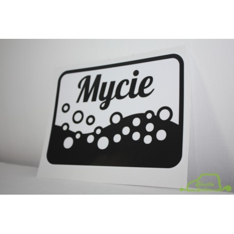 Naklejka Hustla Online Świat Kosmetyków - Płukanie 15,5x11cm