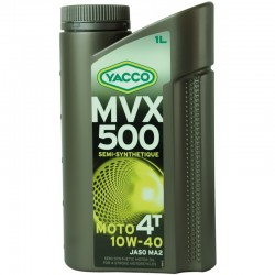 YACCO MVX 500 4T - SAE 10W40 1L - 4L olej motocyklowy 4st