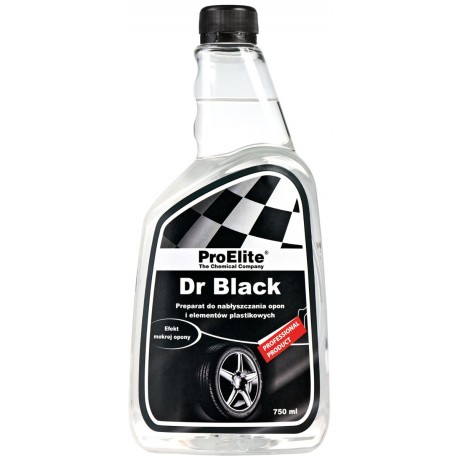 ProELITE Dr Black - konserwacja opon i plastików zewnętrznych