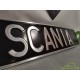 Gotowa tablica tłoczona czarna Scania alu brush
