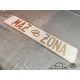 Gotowa tablica tłoczona czarna Scania alu brush