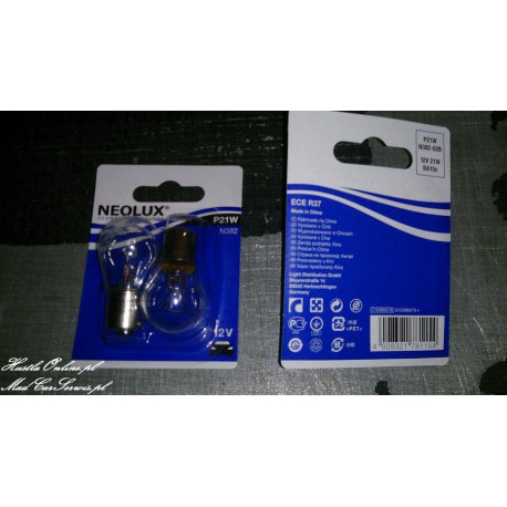Neolux BA15S 12V 21W P21W 2szt.